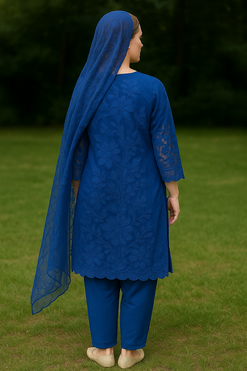 Silakaari Mehwish Pure Organza Heavy Patch Premium Pakistani Ready-Made Dress