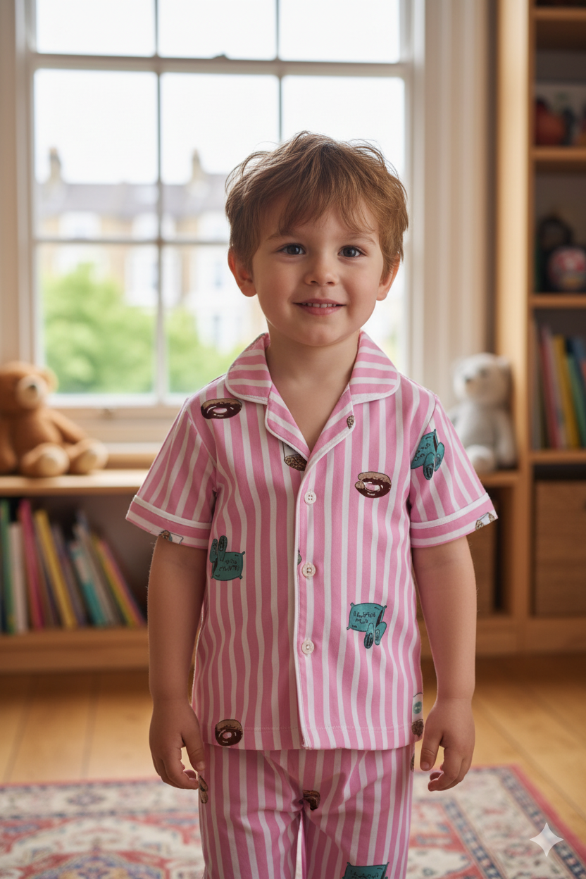 Silakaari Kids Casual Printed Night Dress For Boys & Girls