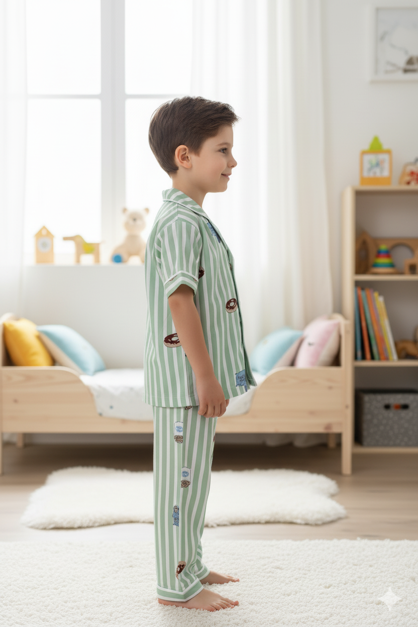 Silakaari Kids Casual Printed Night Dress For Boys & Girls