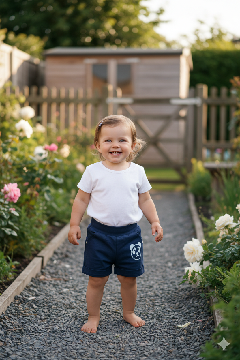 Silakaari Kids Bear Printed Shorts For Girls