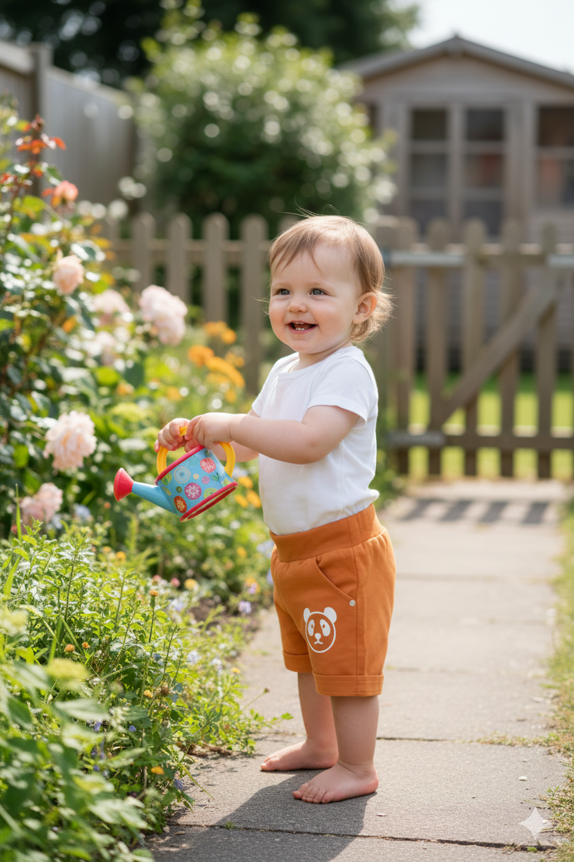 Silakaari Kids Bear Printed Short For Boys & Girls