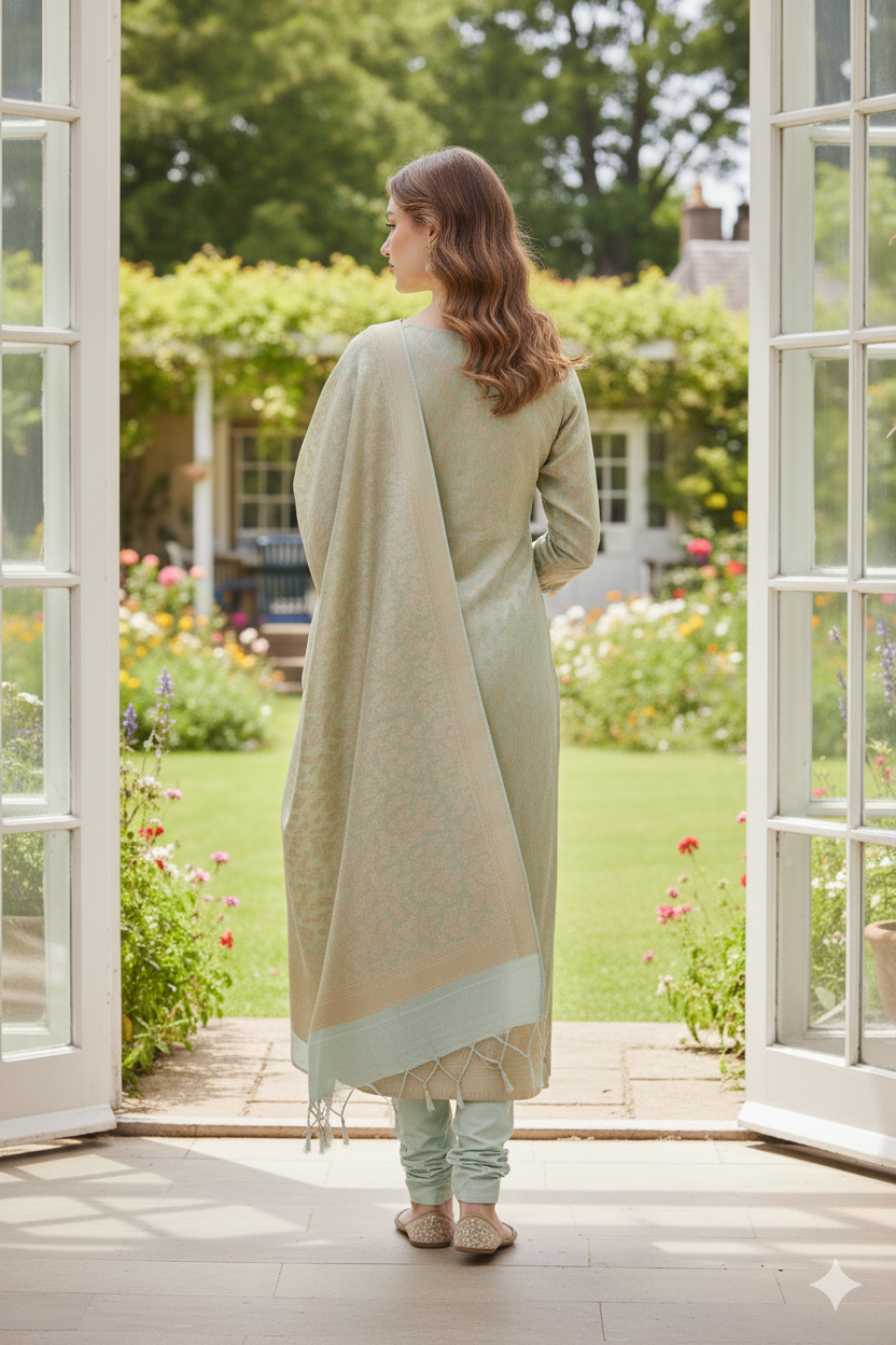 Silakaari Women's Heavy Zari Work Banarasi unstitched Salwar Suit