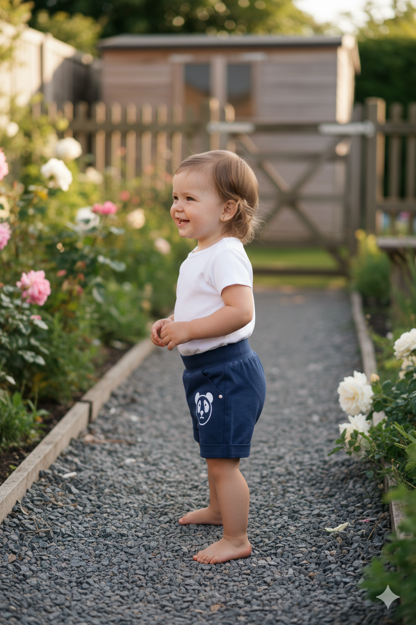Silakaari Kids Bear Printed Shorts For Girls