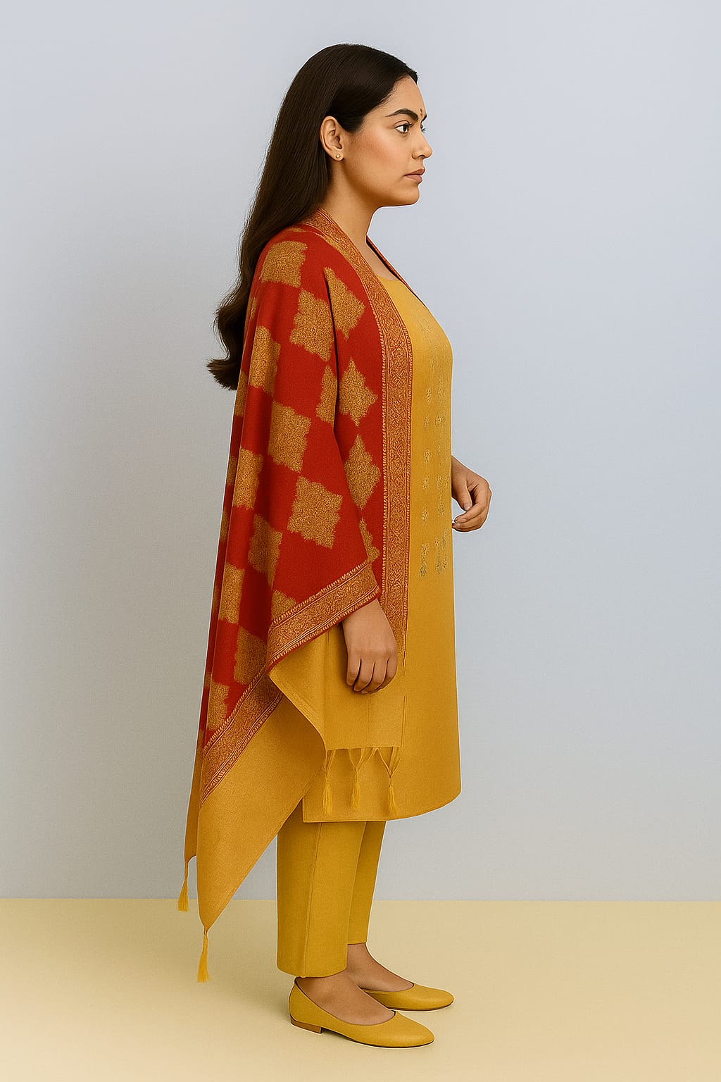 Silakaari Women's Plus Size Zari Banarasi Silk Unstitched Dress Material