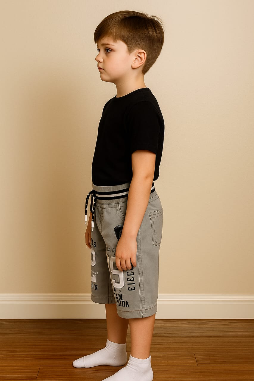 Silakaari kids Inner Elastic in Stretchable Denim Fabric Regular Fit Shorts for boys