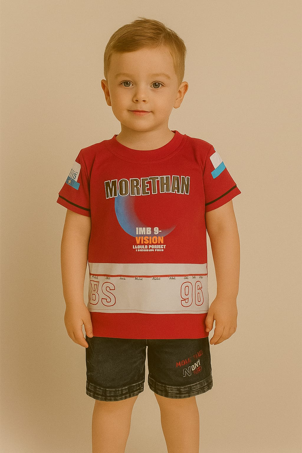 Silakaari Kids Printed Cotton T-Shirt & Short Set For Boys